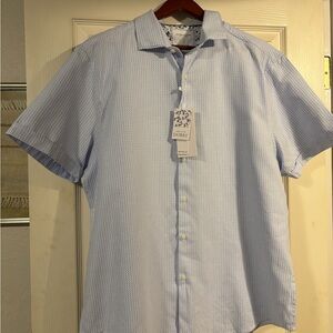 Denim & Flower Light Blue Casual Button Down Shirt